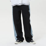 ラインカラーブロックワイドトラックパンツ / Line color block wide track pants