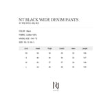 NT ブラックワイドデニムパンツ