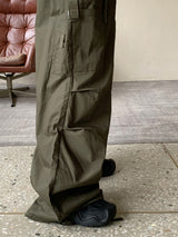 センロスシャーリングポケットツーウェイコットンロングワイドカーゴパンツ / Senros Shirring Pocket Two-Way Cotton Long Wide Cargo Pants