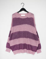 ベターストライプダメージニット/Better Stripe Damage Knit (2color)