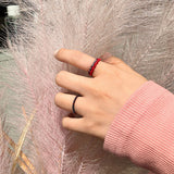 レターリング2 / [CCNMADE] LETTER RING 3 (Navy) (6677934768246)