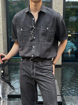モーメントローデニムワイドパンツ