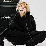 オーバーフィットプリンティングパーカー/OVERFIT PRINTING HOODIE-BLACK