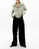 デービーシャーリングジャンパー/Davy shirring jumper (3color)