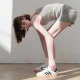 THEOHYOU KNIT SHORTS (GREY)