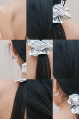 Silver Scrunchie (Silver)