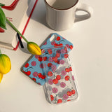 チェリー＆デイジーiPhoneケース/Cherry & Pink Daisy (iPhone) Jelly Case