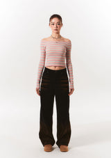 coduroy gradation pt - black