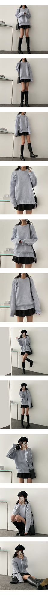 Turtlene Ribbon Accentuated Knit