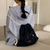 [Bellide made] Chewing String Pocket Terry Backpack & Pouch