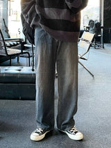 バルカンワイドデニムパンツ/BALCAN WIDE BLACK DENIM PANTS(ONE COLOR)