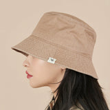 Monogram Label Pigment Bucket Hat Beige