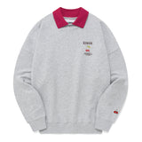 CHERRY COLLAR POINT SWEATSHIRT [MELANGE GRAY]