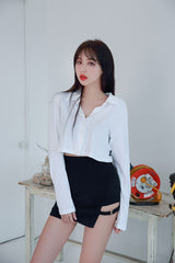 オープニングクロップドシャツ / HI (8285) opening cropped shirt