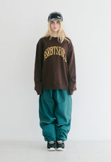 アーチロゴクルーネック / BSR2223FWPO077 BSRBT ARCH LOGO CREWNECK BROWN