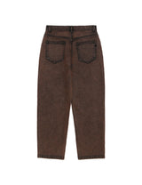 5ポケット刺繡デニムパンツ/5-POCKET EMB DENIM PANTS BROWN(CV2CFUD129A)