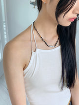 Vignette two-string string halter sleeveless