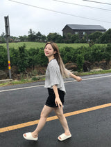 ジッパー＆リベットミニスカート