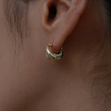オーバルボリュームイヤリング / oval volume earring
