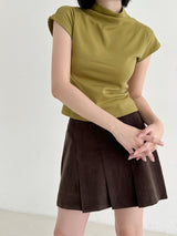 フラットミニスカート/Flat mini skirt (4color)