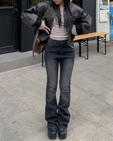 Tale boots cut denim pants