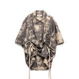 ブリーチダイングストラップシャツ / BLEACH DYEING STRAP SHIRT_BR