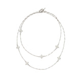 UNIT LONG CHAIN NECKLACE ( silver 925 ) (6629550686326)