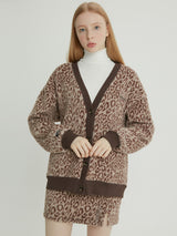 (SK-21556) LEOPARD SKIRT BROWN (6605636370550)