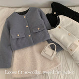 Mubby Tweed Fur Jacket (3 colors)