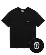U LOGO POCKET TEE [BLACK] (6552892506230)