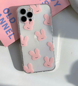 モチピンクラビットフォーンケース / Mochi Pink Rabbit Phone Case
