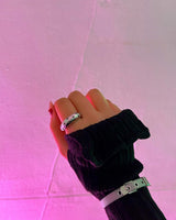 [aespa Giselle/Verivery Kangmin/Sevenus Heejae/YENA] Silver star belt bracelet