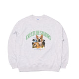 ラッキージャングルクルーネック / BSR2223FWPO068 LUCKY JUNGLE CREWNECK HEATHER GREY
