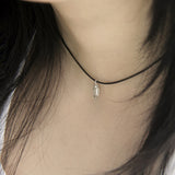 レザーシルバーネックレス / [CCNMADE] LEATHER SILVER NECKLACE 2 (4Type)