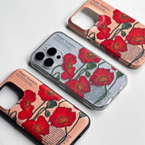 ポピー スマホケース/Red Poppy (Galaxy) Jelly Case