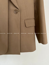 double collar oversized fit blazer jacket