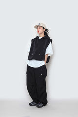 スナップワイドカーゴパンツ / Snap Wide Cargo Pants