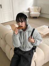 ビンピークロップショートパッディング