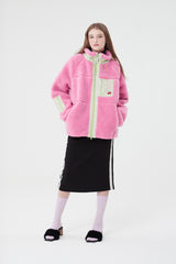 チェリーポケットフリースジャンパー / CHERRY POCKET FLEECE JUMPER [PINK]
