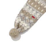 CHERRY BOHEMIAN POMPOM MUFFLER [SAND]