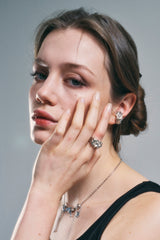NO.323 [SILVER] GEOMETRY STAR RING