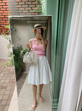Soft Pastel Knit Sleeveless (4color)