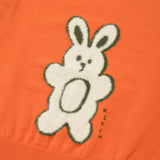 ウィティーバニーフラットニット／WITTY BUNNY FLAT KNIT [GREEN ORANGE]