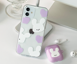 ビッグモチラビットパープルフォーンケース / Big Mochi Rabbit purple Phone Case