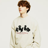 ファイブマルチーズシルエットスウェットシャツ/Five maltese silhouette sweatshirts