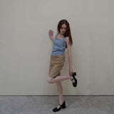 Blue Halter Neck Top