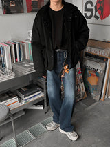 Wiley Deep Blue Wide Denim Pants
