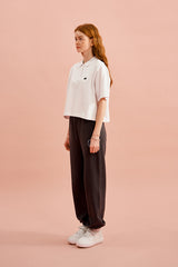 モノチェリークロップ丈ピケ／MONO CHERRY CROP PIQUE [WHITE]