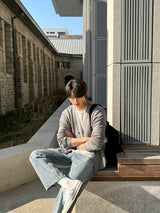 セイントモダンフィットYネックカーディガン / Saint Modern Fit Y-Neck Cardigan (6 colors)
