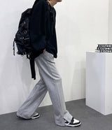 プリーツウォッシングトレーニングサイドスリットパンツ/[Unisex] Pleated washing training side slit pants (6 colors)